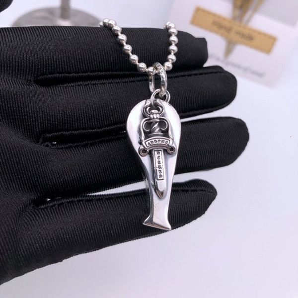 

necklace cropunk sword sterling silver for men and women