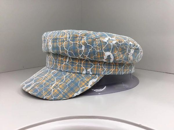 

wide brim hats denim stitching pearl lafite grass hat female japanese summer beach big eaves sunshade ess sun, Blue;gray