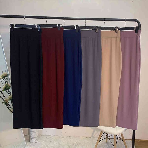 

skirts faldas mujer moda high waist maxi pencil long skirt jupe longue femme s womens korean fashion clothing crayon 961r, Black