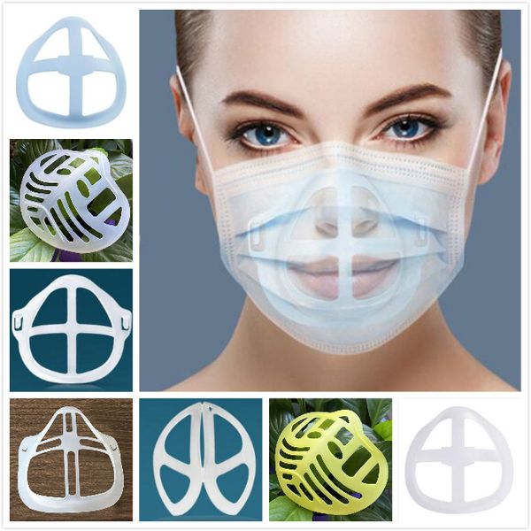 

3d mask bracket lipstick protection silicone stand face mask holder enhancing breathing smoothly cool mask hook