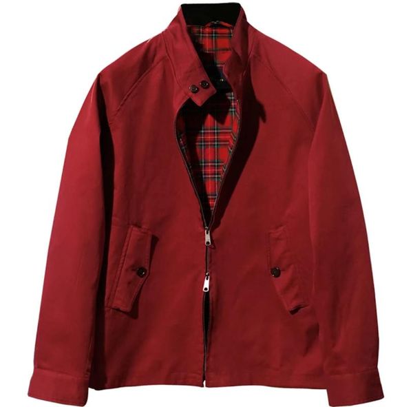 

men's jackets golf jacket stand collar oversize windproof waterproof motor&biker college coat vintage couple clothing, Black;brown