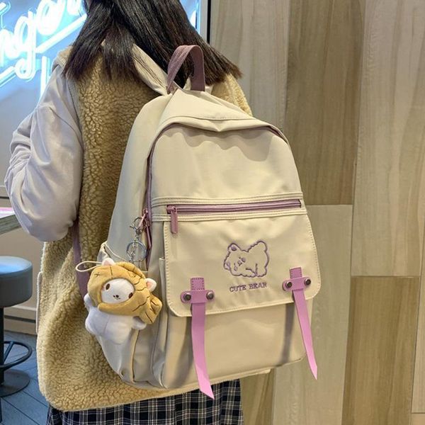 

backpack allkaci fashion female women waterproof schoolbag girl shoulder bag for teenagers bagpack nylon travel rucksack 50