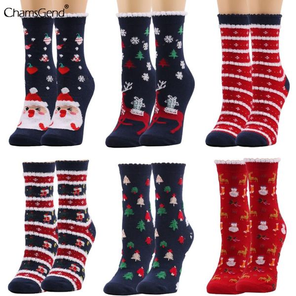 

socks & hosiery 2021 christmas women funny santa claus tree snow elk cotton harajuku 2022 year noel navidad natal, Black;white