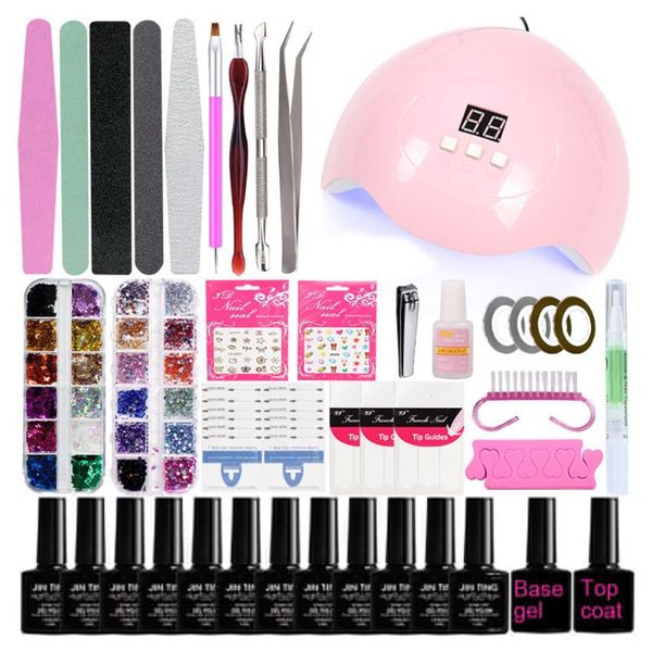 

nail art kits tool kit uv led lamp gel polish manicure tools electric drill beauty decor set