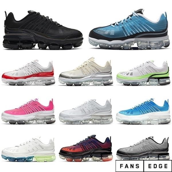 

360 running shoes for men women black iridescent triple white university red gradient upper breathable outdoor mens trainers sport sneaker