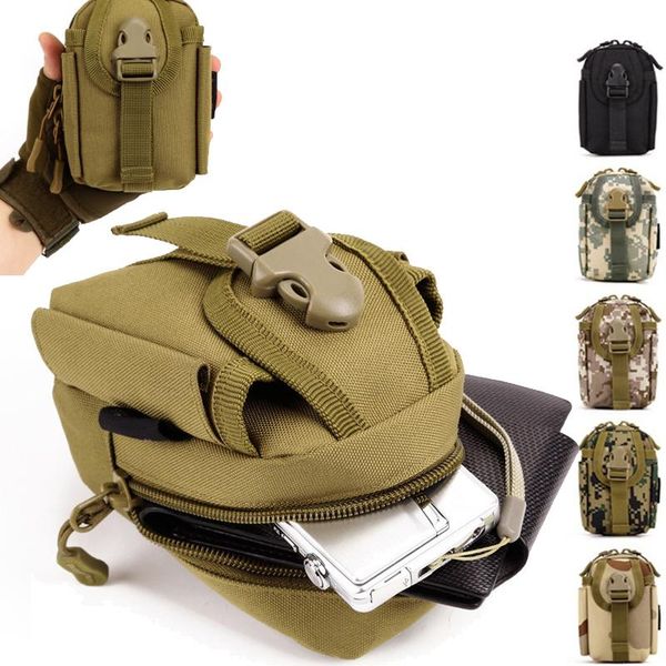

outdoor bags camouflage nylon molle pouch mobile phone package military tactical climbing army attached packs travel hiking