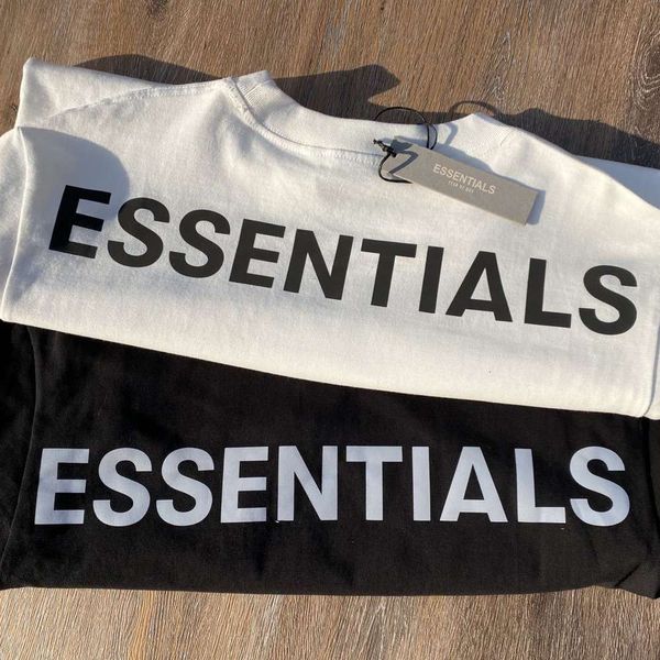 

feel of god essentials reflective fg long sleeve fog same kanye men's and women's t-shirt, White;black