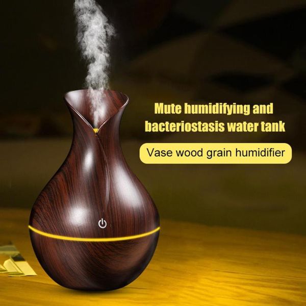 

interior decorations 130ml car ornament wood grain usb ultrasonic home air humidifier mist maker aromas diffuser auto accessories