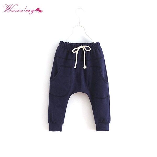 

trousers kid harem pants toddler child baby boy clothes, Blue