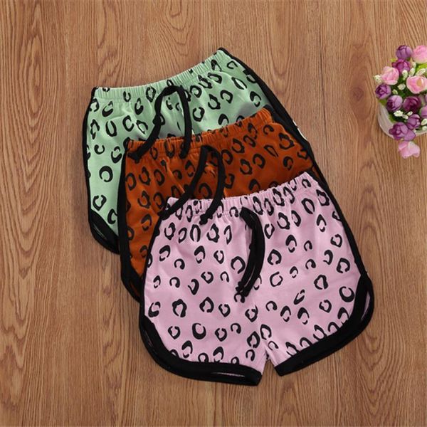 

summer children leopard shorts boys girls elastic band infant underwear kids beach sports baby clothing, Black