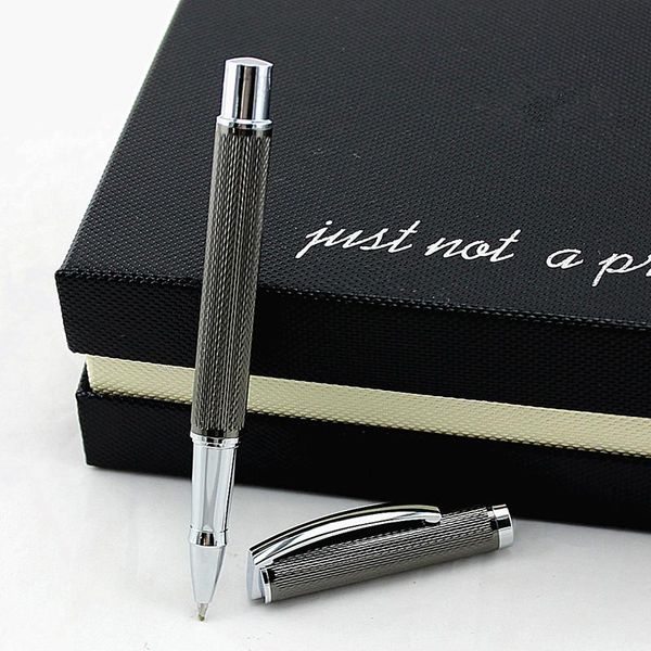

gel pens metal gray fashion ball pen business office gift school students writing stationery roller