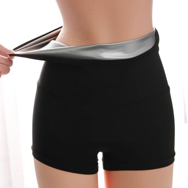 

women's shapers women high waist sweat shorts pants breathable stretchy for fitness sport running fs99, Black;white