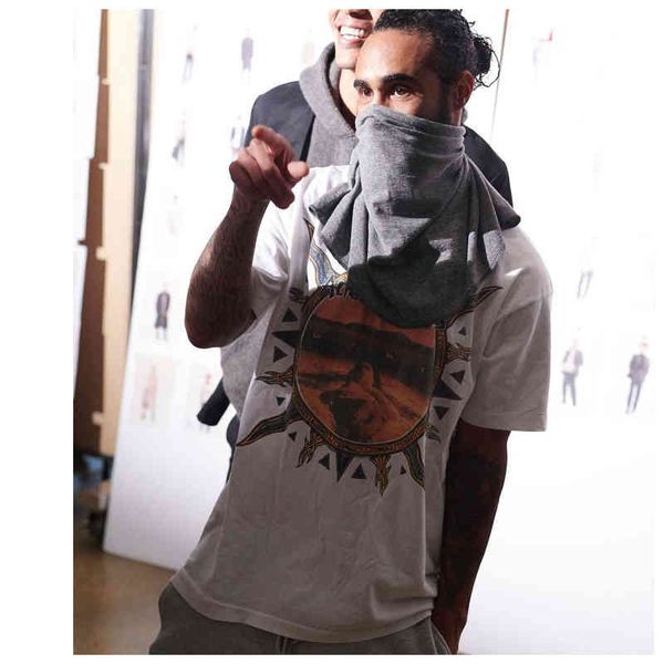 

men's t-shirts camiseta de estilo rua masculina vintage lavado 100% algodÃ£o manga curta sun letter impresso high street casual o-necht, White;black