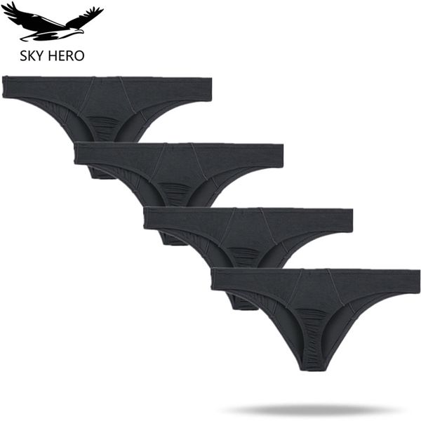 4 pçs / lote homens roupa interior cuecas sexy calcinha masculina para homem cuecas gay jockstrap roupas calzoncillos hombre tanga breve 210730