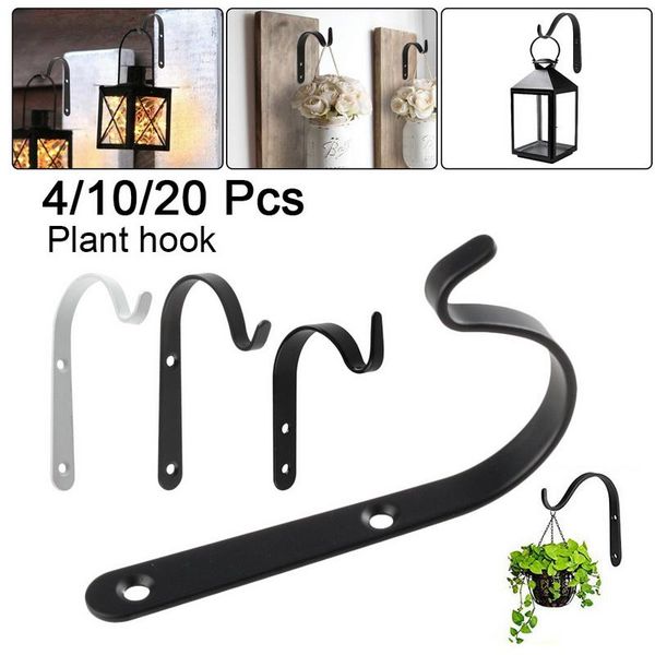 

planters & pots decorative iron wall hooks plant hanger bracket for bird feeders lanterns brackets outdoor indoor hook decoration
