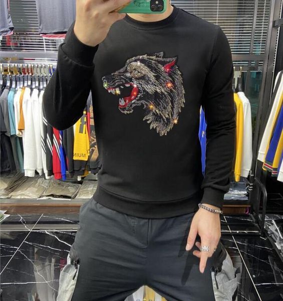 

2021 autumn winter sweatshirts fashion lonsdale mens hoodies warm funny pullovers casual hip hop hoody new men diamond xl5f, Black