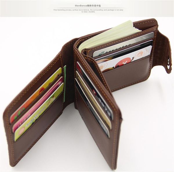 

wallets 2021 crocodile leather wallet men's small zipper short coin magnetic buckle management wholesale, Red;black