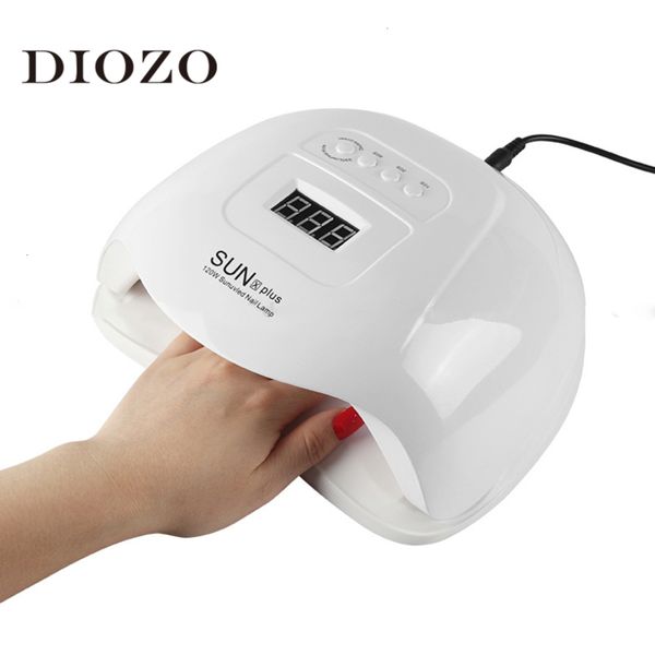 

sunx plus 120w uv led lamp nail dryer for manicure pecicure tools lcd display 10/30/60/99s infrared sensing