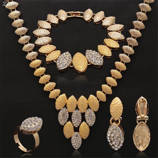 

earrings & necklace good noble gold designer jewelry set nigerian wedding bridal fashion african woman costume wholesale, Silver