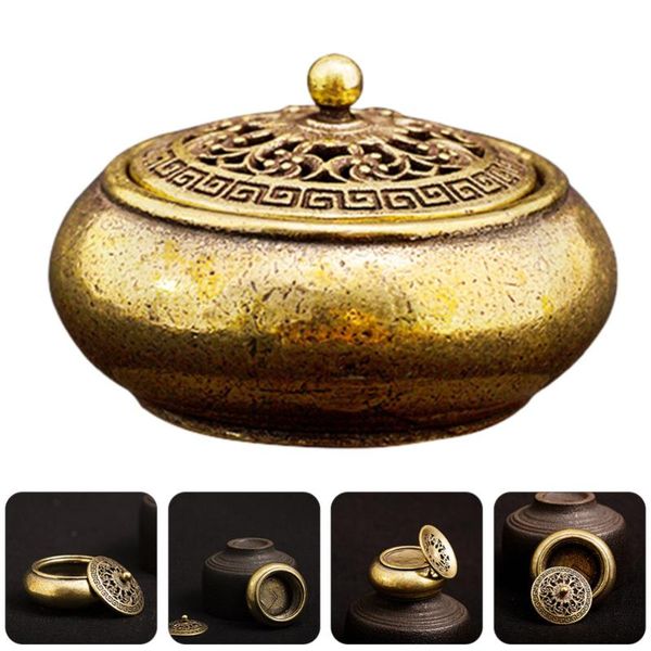 

fragrance lamps mini incense burner practical holder brass deskdecor