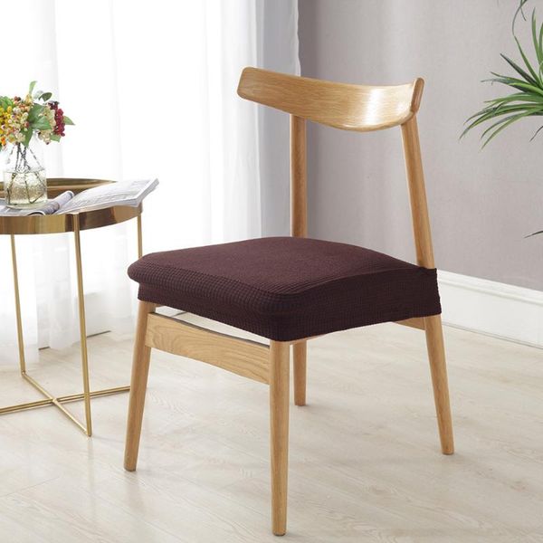 

6pcs/set slipcovers home jacquard stretch solid restaurant multifunction modern dining chair covers seat waterproof universal