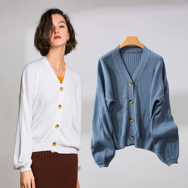 

women's sweaters cashmere sweater cardigan for women spring autumn korean loose harajuku long sleeve knitted coat female jacket plus si, White;black