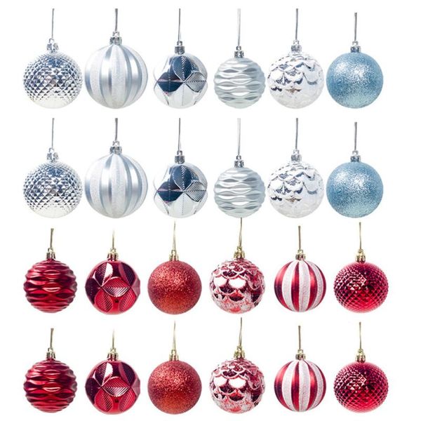 

party decoration 24pcs/2 boxes xmas pendant tree ornament hang ball