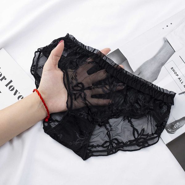 

women's under a breast path wearing sports underwear transparent knickers panties, Black;pink