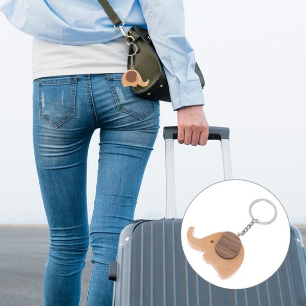

cell phone mounts & holders 1pc wooden key chain versatile pendant elephant design