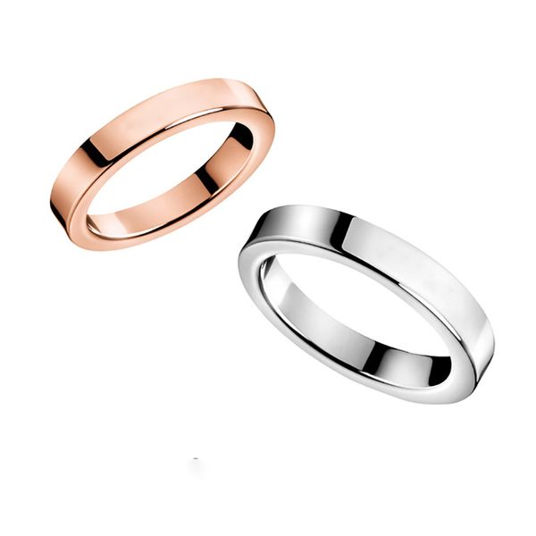 Coppie in acciaio inossidabile Anelli d'amore per uomo Donna Fede nuziale Cool Simple Jewelry Band Taglia 5-11