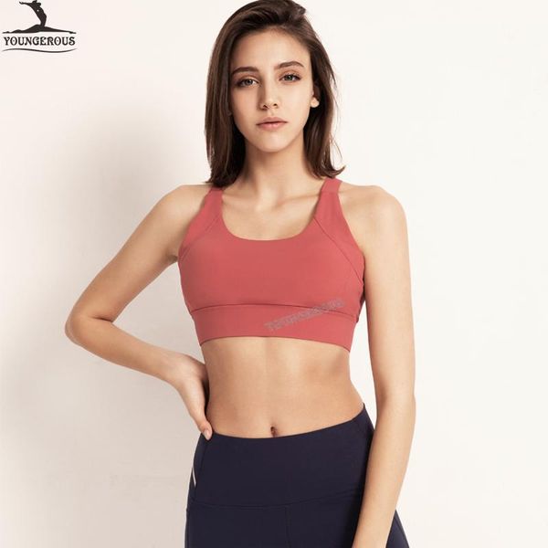 

women athletic yoga set workout tank gym yoga bra breathable tank running bra, White;black
