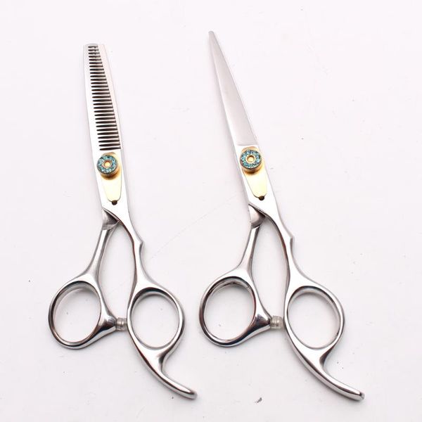 

hair scissors 1pair 6" 17.5cm 440c customized logo barber makas cutting shears thinning professional styling tool c1025