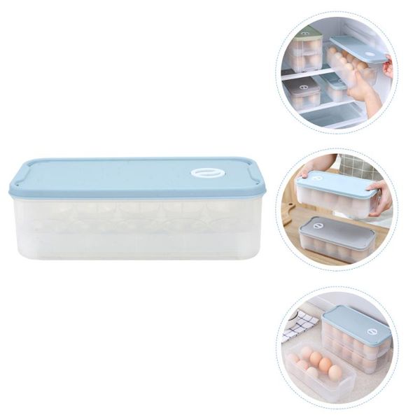 

storage bottles & jars 1pc refrigerator egg box tray holder household kitchenware