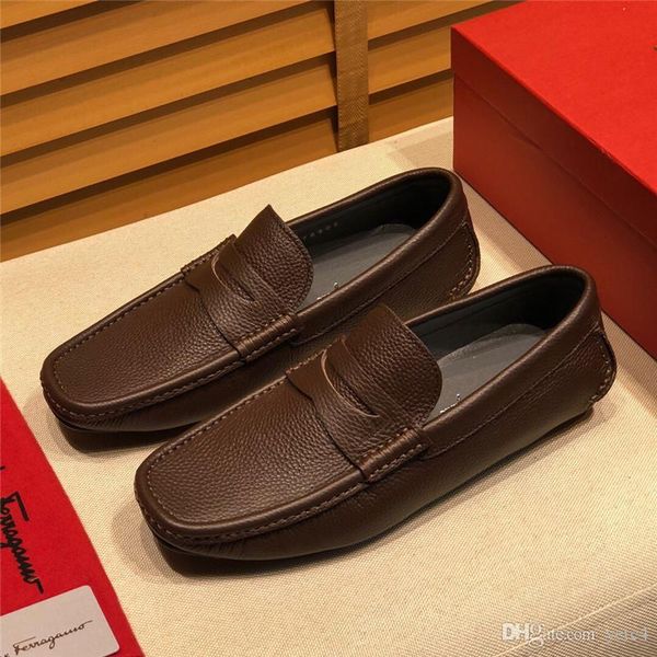 

l1 moccasins men luxury men's shoes casual shoes fashion designer mens dress shoes loafers costume homme mariage zapatos 22, Black