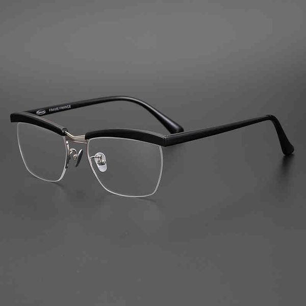 

factory outlet hardy's same pure titanium mob mafia legend sol amor 1946 eyebrow line frame, White;black