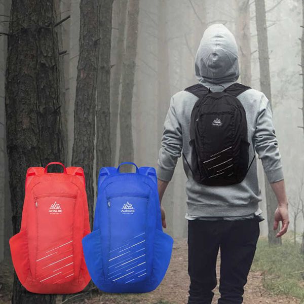 Aonijie H944 Lightweight Folding Backpack Backpack Bag Pack Hiking Camping Compras Daypack 18L Y0721