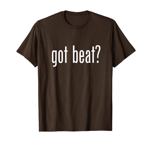 

got beat - retro advert logo parody funny t-shirt, White;black