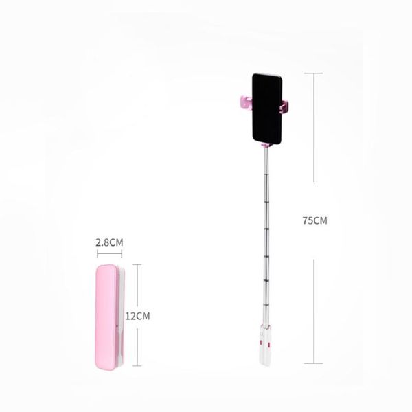 

selfie monopods cyke stick rod fill light self-timer tripod artifact holder suit for mobile phone smaller than 6 inch (pin