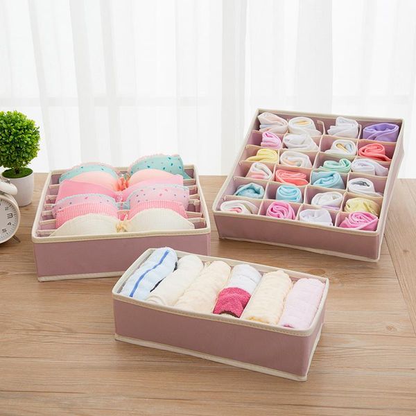 

storage drawers 1set home non-woven collapsible boxes for bra underwear folding closet organizer drawer divider container