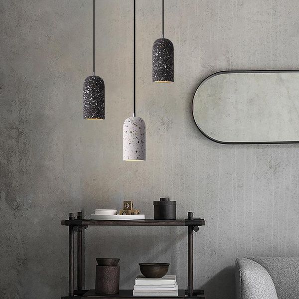 

pendant lamps cement lights led lighting kitchen hanging industrial decor for dining room coffee resturant living bed lamp