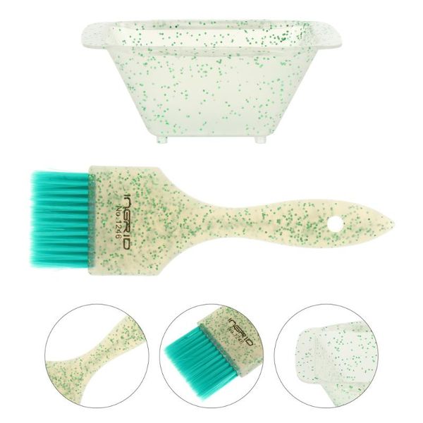 

hair brushes 1 set of dye color and bowl coloring brush mixing kit, Silver