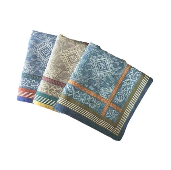 

towel 1pcs 100% cotton soft sweat thick jacquard handkerchief men pocket square scarf business chest