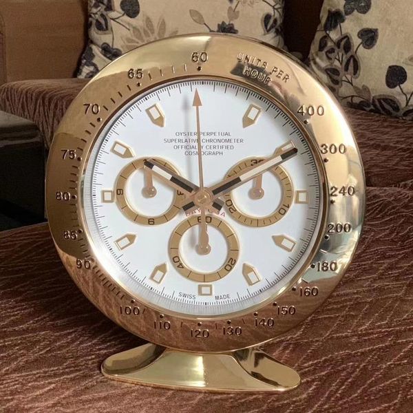

metal desk clock with glowing features super silent art watch clocks on the wall