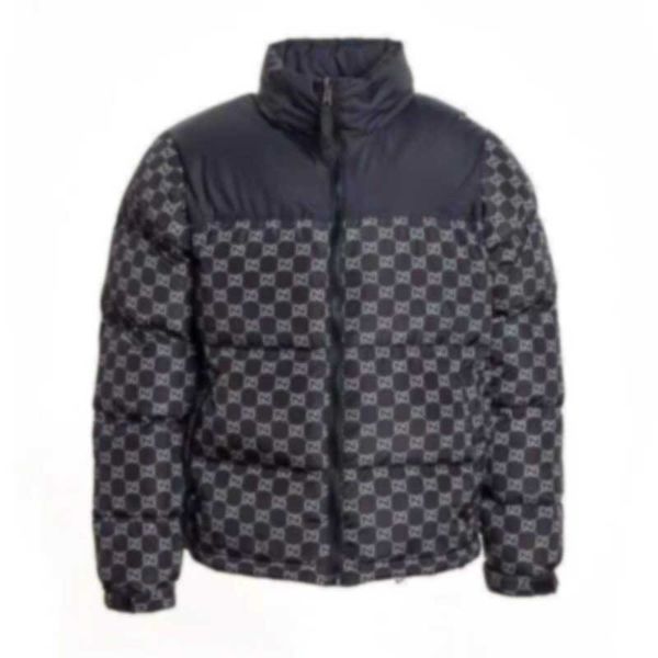 

new fashion mens down jacket 2021ss fashion full printing patchwork contrast color jackets couple thick warm men and women coats black
