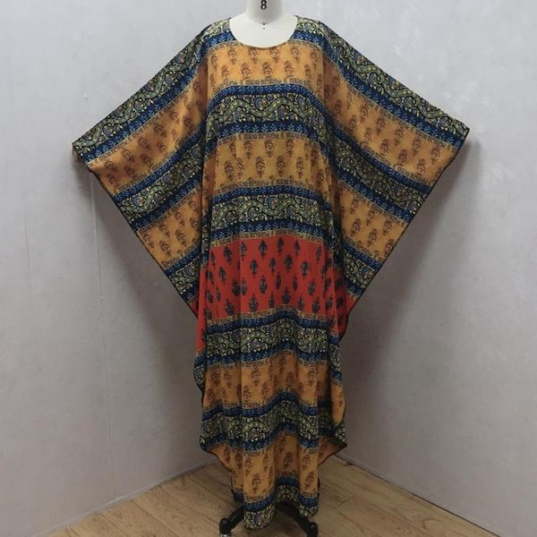 

ethnic clothing dress length:142cm bust:180cm 2021 fashion dresses bazin print dashiki women long blouse yomadou color pattern oversize, Red