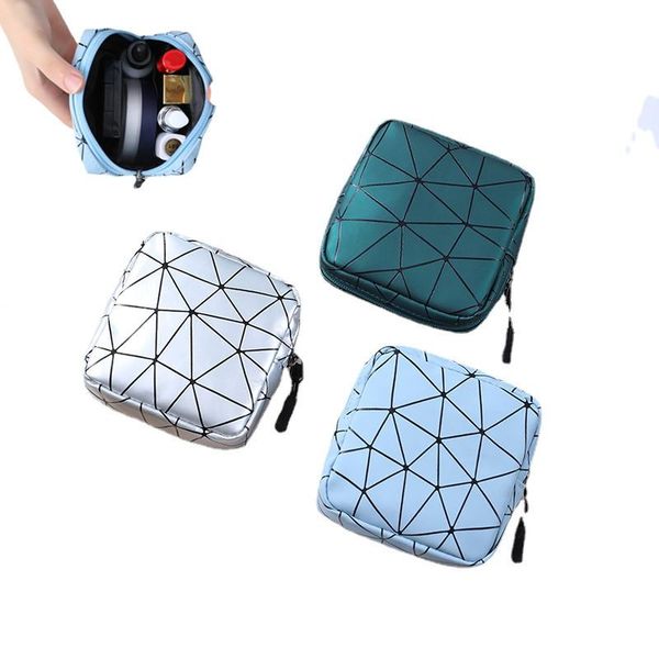 

storage bags sanitary pad reusable napkin organizer women pouch makeup stick key earphone data cables travel