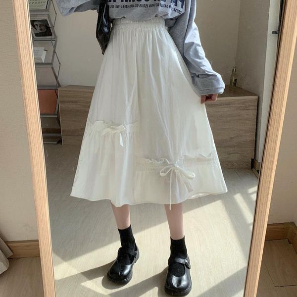 

skirts korean high waist slim and sweet foreign style bow skirt 1[it will be finished on may 20], Black