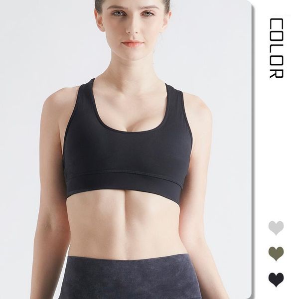 

yoga outfit sports underwear women fitness bunching quick-drying stitched high styling resistant bra