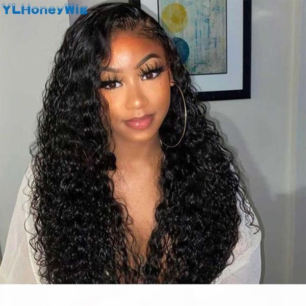 

long lace front wig 13x4 deep curly lace wigs human hair wigs front human hair 30 32 34 inch braizilian for remy, Black;brown