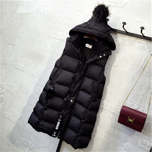 

vests 2021 vt mid long in autumn and winter korean fashion women's down cotton cloth xiaomo home, Black;white